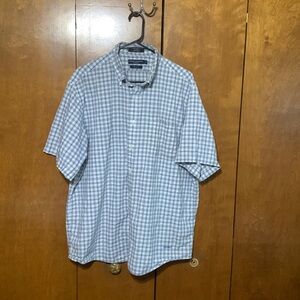 DANIEL CREMIEUX- Tailored Fit , Short Sleeve Button Down Collar Causal Shirt (XL
